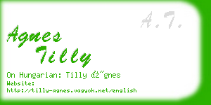 agnes tilly business card